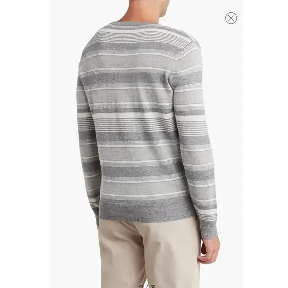 NWT Peter Millar Keys merino wool linen blend crewneck sweater - LARGE